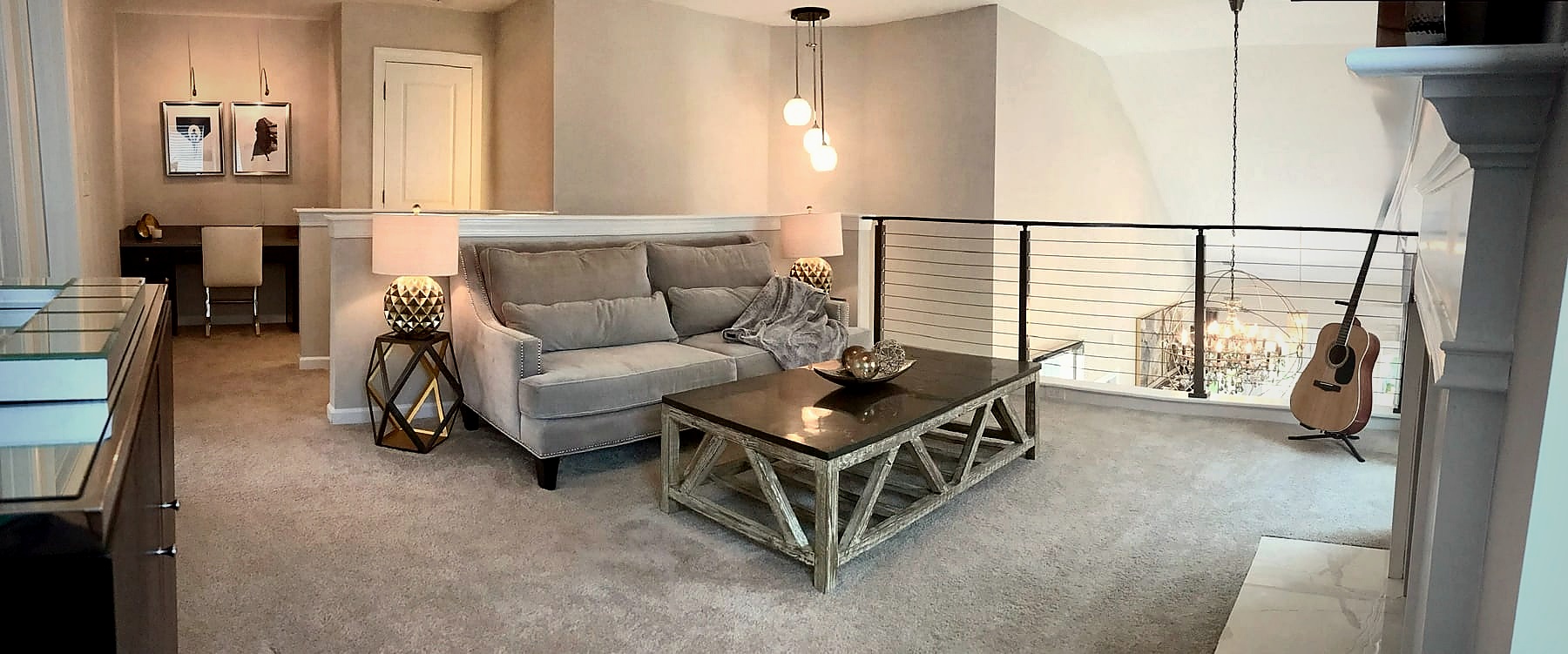Modern new construction townhome interior